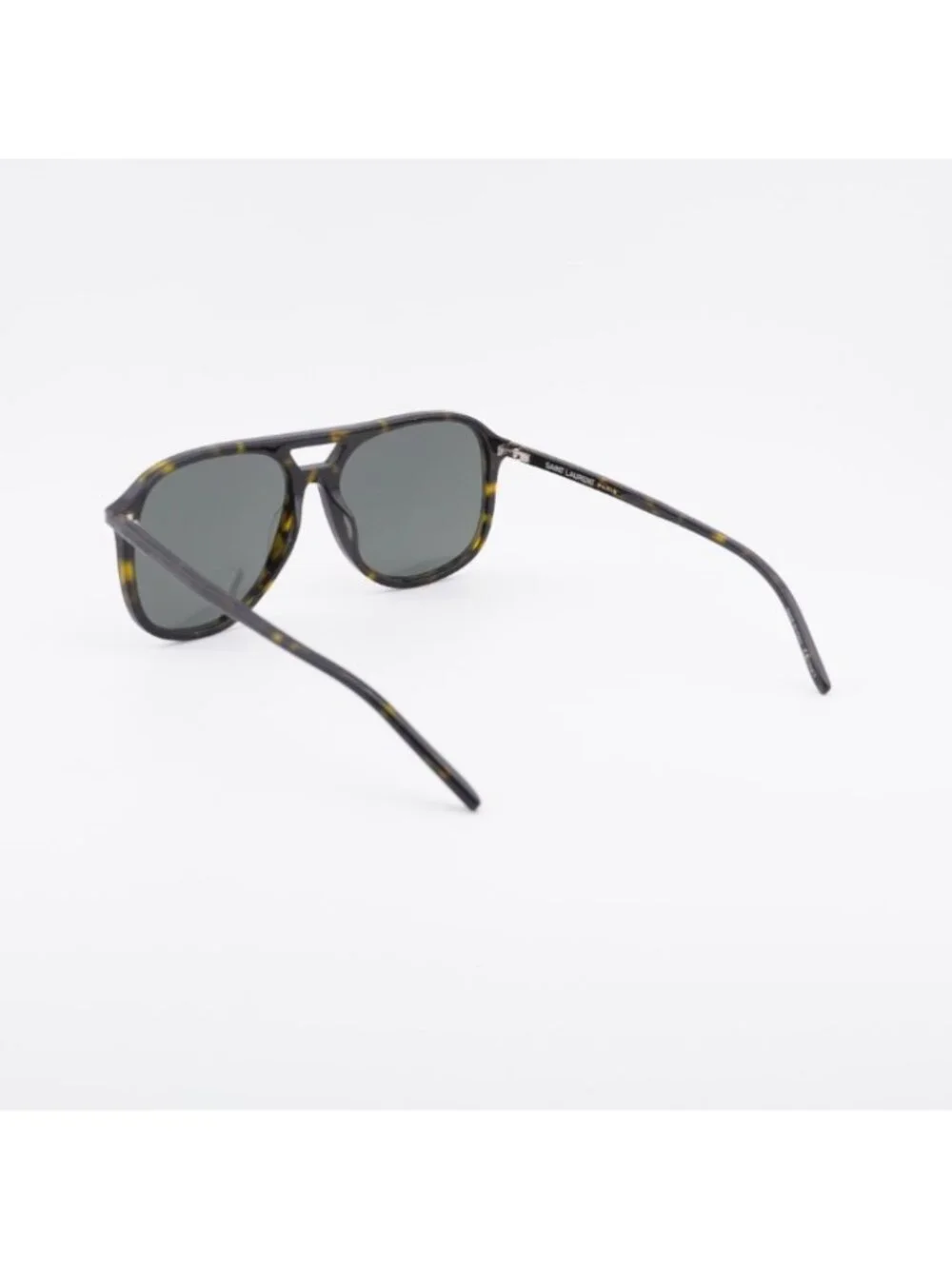 Saint Laurent SL476 004 Sunglasses Havana Aviator Frame, Grey Lenses